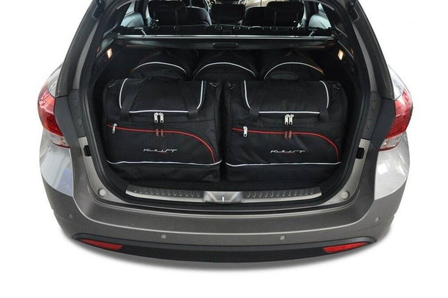 Kjust Kjust Reistassenset voor Hyundai i40 Tourer vanaf 2011 - Set van 5 Tassen met 3 Roltassen en 2 Sporttassen Harvest Automotive 1