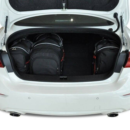 Kjust Kjust Reistassenset voor Infiniti Q50 Sedan 2013-2020 - Set van 4 Tassen met 2 Roltassen 1 Sporttas en 1 Vliegtuigtas Harvest Automotive 2
