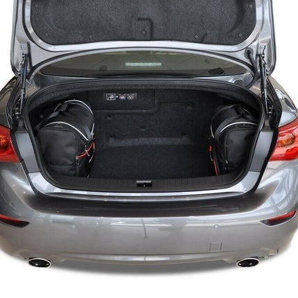 Kjust Kjust Reistassenset voor Infiniti Q50 Sedan 2013-2020 - Set van 4 Tassen met 2 Roltassen en 2 Vliegtuigtassen Harvest Automotive 3