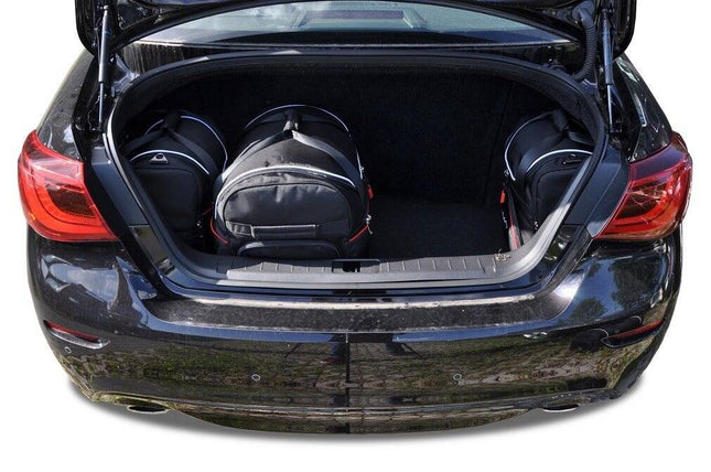 Kjust Kjust Reistassenset voor Infiniti Q70 Sedan 2013-2019 - Set van 4 Tassen met 2 Roltassen en 2 Vliegtuigtassen Harvest Automotive 2