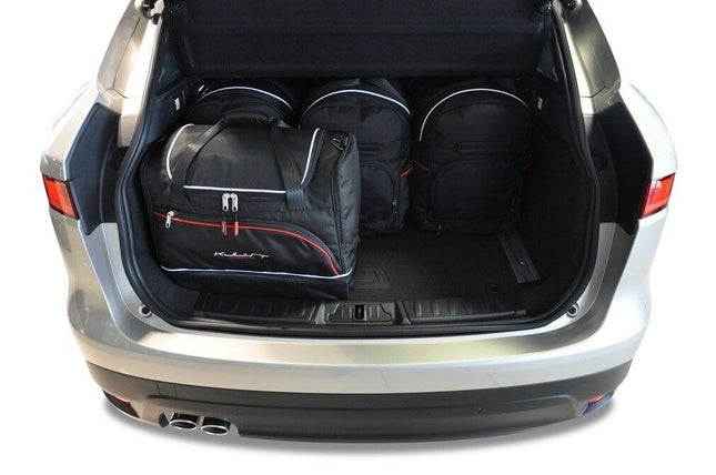 Kjust Kjust Reistassenset voor Jaguar F-Pace vanaf 2015 - Set van 5 Tassen met 3 Roltassen en 2 Sporttassen Harvest Automotive 2