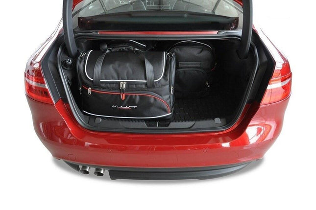 Kjust Kjust Reistassenset voor Jaguar XE Sedan 2014-2024 - Set van 4 Tassen met 2 Roltassen en 2 Vliegtuigtassen Harvest Automotive 2