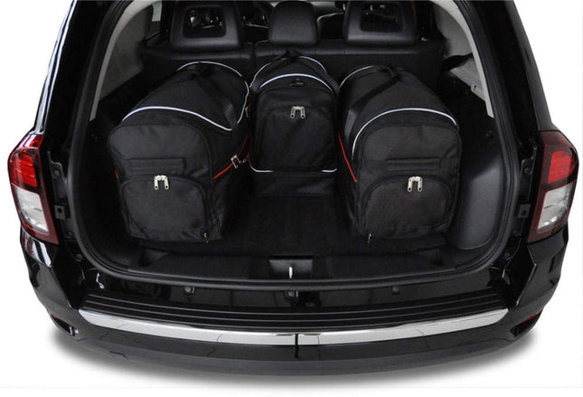 Kjust Kjust Reistassenset voor Jeep Compass 2006-2011 - Set van 4 Tassen met 2 Roltassen en 2 Sporttassen Harvest Automotive 2