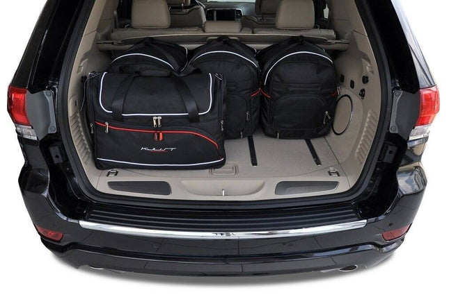 Kjust Kjust Reistassenset voor Jeep Grand Cherokee 2011-2022 - Set van 5 Tassen met 3 Roltassen en 2 Vliegtuigtassen Harvest Automotive 2