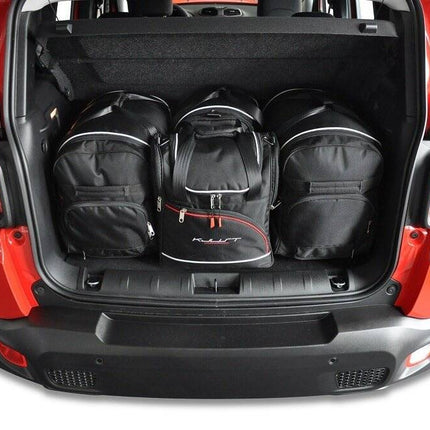 Kjust Kjust Reistassenset voor Jeep Renegade vanaf 2015 - Set van 4 Tassen met 2 Roltassen 1 Sporttas en 1 Vliegtuigtas Harvest Automotive 1