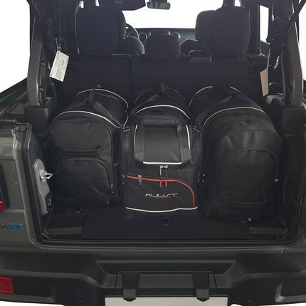 Kjust Kjust Reistassenset voor Jeep Wrangler 2007-2018 - Set van 4 Tassen met 2 Roltassen 1 Sporttas en 1 Vliegtuigtas Harvest Automotive 1