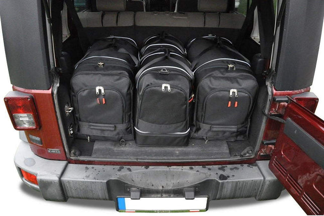 Kjust Kjust Reistassenset voor Jeep Wrangler 2007-2018 - Set van 4 Tassen met 2 Roltassen en 2 Sporttassen Harvest Automotive 1