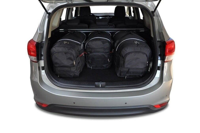Kjust Kjust Reistassenset voor Kia Carens vanaf 2013 - Set van 4 Tassen met 3 Roltassen en 1 Sporttas Harvest Automotive 2