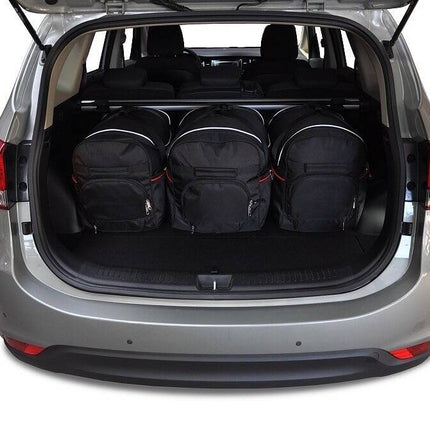 Kjust Kjust Reistassenset voor Kia Carens vanaf 2013 - Set van 5 Tassen met 3 Roltassen en 2 Vliegtuigtassen Harvest Automotive 3