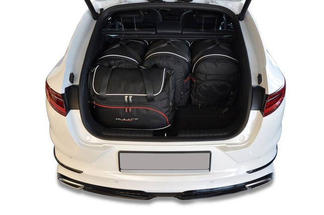 Kjust Kjust Reistassenset voor Kia ProCeed stationwagen vanaf 2019 - Set van 5 Tassen met 3 Roltassen en 2 Vliegtuigtassen Harvest Automotive 2