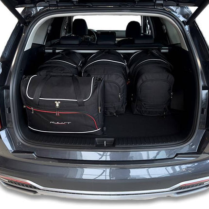 Kjust Kjust Reistassenset voor Kia Sorento 2020-2024 - Set van 5 Tassen met 3 Roltassen en 2 Vliegtuigtassen Harvest Automotive 2