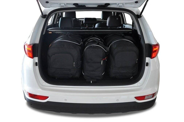 Kjust Kjust Reistassenset voor Kia Sportage 5-deurs 2016-2021 - Set van 4 Tassen met 2 Roltassen en 2 Vliegtuigtassen Harvest Automotive 1