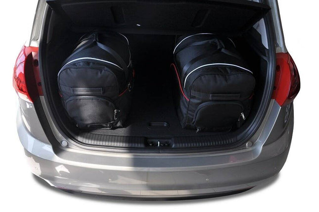 Kjust Kjust Reistassenset voor Kia Venga 5-deurs vanaf 2010 - Set van 3 Tassen met 2 Roltassen en 1 Vliegtuigtas Harvest Automotive 2