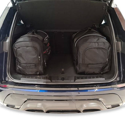 Kjust Kjust Reistassenset voor Land Rover Range Rover Evoque 5-deurs vanaf 2019 - Set van 4 Tassen met 2 Roltassen 1 Sporttas en 1 Vliegtuigtas Harvest Automotive 2