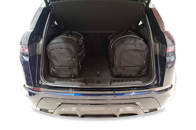 Kjust Kjust Reistassenset voor Land Rover Range Rover Evoque 5-deurs vanaf 2019 - Set van 4 Tassen met 2 Roltassen 1 Sporttas en 1 Vliegtuigtas Harvest Automotive 2