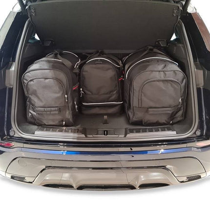 Kjust Kjust Reistassenset voor Land Rover Range Rover Evoque 5-deurs vanaf 2019 - Set van 4 Tassen met 2 Roltassen 1 Sporttas en 1 Vliegtuigtas Harvest Automotive 2