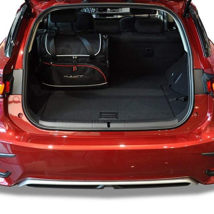 Kjust Kjust Reistassenset voor Lexus CT 5-deurs vanaf 2010 - Set van 4 Tassen met 4 Vliegtuigtassen Harvest Automotive 4