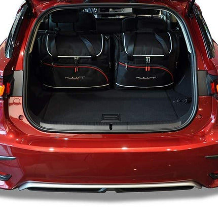 Kjust Kjust Reistassenset voor Lexus CT 5-deurs vanaf 2010 - Set van 4 Tassen met 4 Vliegtuigtassen Harvest Automotive 3