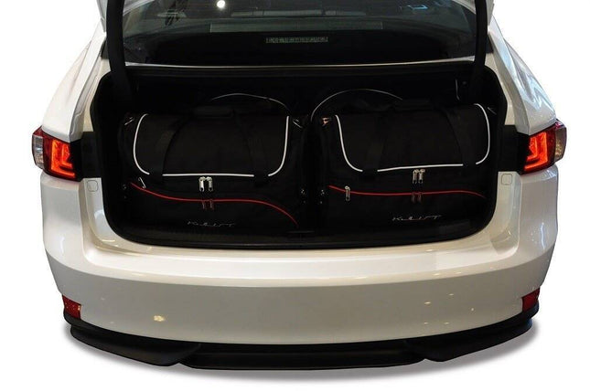 Kjust Kjust Reistassenset voor Lexus IS Sedan vanaf 2013 - Set van 4 Tassen met 2 Roltassen en 2 Vliegtuigtassen Harvest Automotive 1