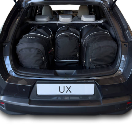 Kjust Kjust Reistassenset voor Lexus UX 2018-2024 - Set van 4 Tassen met 2 Roltassen 1 Sporttas en 1 Vliegtuigtas Harvest Automotive 2