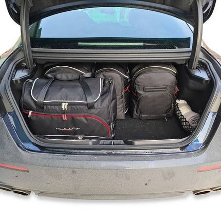 Kjust Kjust Reistassenset voor Maserati Quattroporte vanaf 2013 - Set van 5 Tassen met 2 Roltassen 2 Sporttassen en 1 Vliegtuigtas Harvest Automotive 2