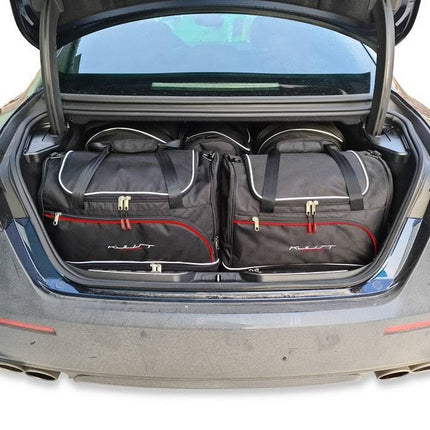 Kjust Kjust Reistassenset voor Maserati Quattroporte vanaf 2013 - Set van 5 Tassen met 2 Roltassen 2 Sporttassen en 1 Vliegtuigtas Harvest Automotive 6