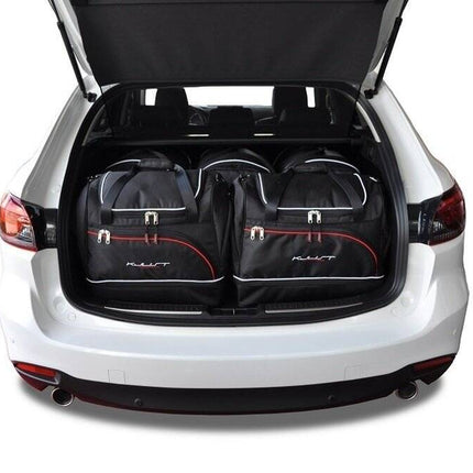 Kjust Kjust Reistassenset voor Mazda 6 Tourer 2013-2024 - Set van 5 Tassen met 3 Roltassen en 2 Sporttassen Harvest Automotive 1