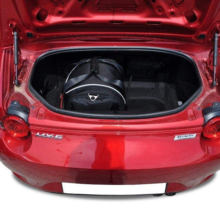 Kjust Kjust Reistassenset voor Mazda MX5 vanaf 2015 - Set van 2 Tassen met 1 Sporttas en 1 Vliegtuigtas Harvest Automotive 2