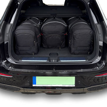 Kjust Kjust Reistassenset voor Mercedes Benz EQE SUV vanaf 2022 - Set van 4 Tassen met 3 Roltassen en 1 Vliegtuigtas Harvest Automotive 2