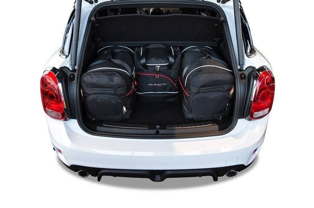 Kjust Kjust Reistassenset voor Mini Countryman 2017-2024 - Set van 4 Tassen met 2 Roltassen 1 Sporttas en 1 Vliegtuigtas Harvest Automotive 2