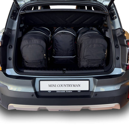 Kjust Kjust Reistassenset voor Mini Countryman vanaf 2024 - Set van 4 Tassen met 2 Roltassen 1 Sporttas en 1 Vliegtuigtas Harvest Automotive 2