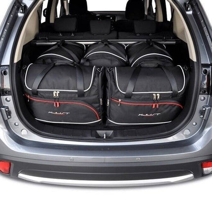 Kjust Kjust Reistassenset voor Mitsubishi Outlander 2013-2024 - Set van 5 Tassen met 3 Roltassen en 2 Vliegtuigtassen Harvest Automotive 1