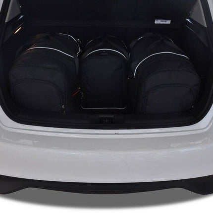 Kjust Kjust Reistassenset voor Nissan Pulsar 5-deurs vanaf 2014 - Set van 4 Tassen met 2 Roltassen 1 Sporttas en 1 Vliegtuigtas Harvest Automotive 2