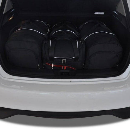 Kjust Kjust Reistassenset voor Nissan Pulsar 5-deurs vanaf 2014 - Set van 4 Tassen met 2 Roltassen 1 Sporttas en 1 Vliegtuigtas Harvest Automotive 1