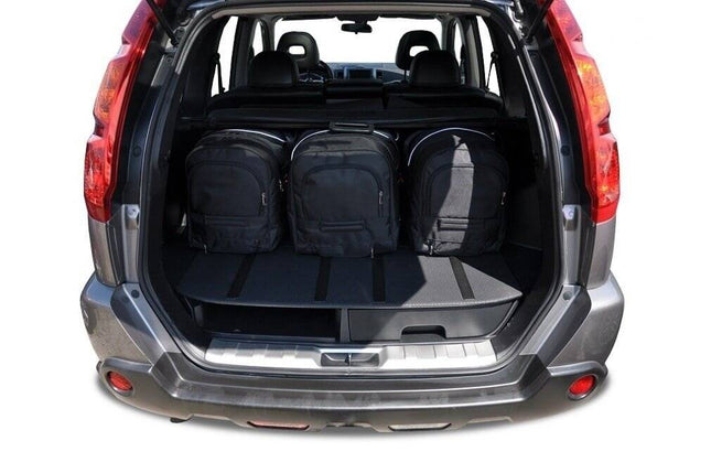 Kjust Kjust Reistassenset voor Nissan X-trail 2007-2014 - Set van 5 Tassen met 3 Roltassen en 2 Vliegtuigtassen Harvest Automotive 2