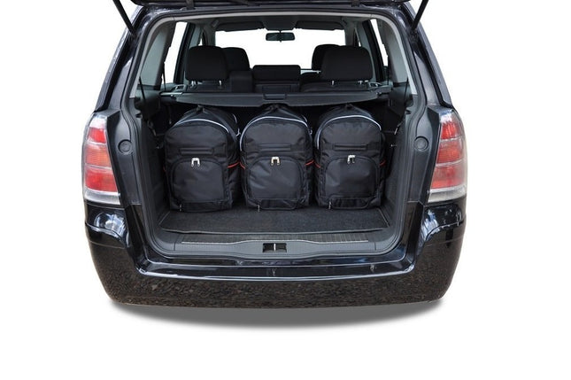 Kjust Kjust Reistassenset voor Opel Zafira 2007-2014 - Set van 5 Tassen met 3 Roltassen en 2 Sporttassen Harvest Automotive 2