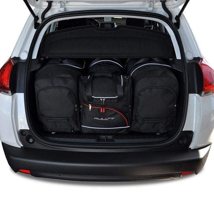 Kjust Kjust Reistassenset voor Peugeot 2008 2013-2019 - Set van 4 Tassen met 2 Roltassen 1 Sporttas en 1 Vliegtuigtas Harvest Automotive 1