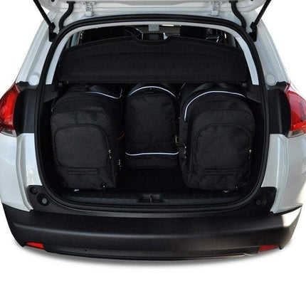 Kjust Kjust Reistassenset voor Peugeot 2008 2013-2019 - Set van 4 Tassen met 2 Roltassen 1 Sporttas en 1 Vliegtuigtas Harvest Automotive 2