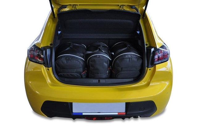 Kjust Kjust Reistassenset voor Peugeot 208 5-deurs vanaf 2019 - Set van 3 Tassen met 2 Roltassen en 1 Vliegtuigtas Harvest Automotive 1