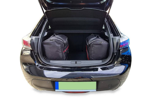 Kjust Kjust Reistassenset voor Peugeot 208 5-deurs vanaf 2019 - Set van 3 Tassen met 3 Sporttassen Harvest Automotive 2