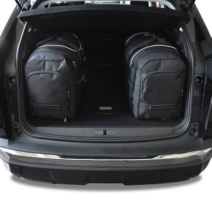 Kjust Kjust Reistassenset voor Peugeot 3008 2017-2023 - Set van 4 Tassen met 2 Roltassen 1 Sporttas en 1 Vliegtuigtas Harvest Automotive 3