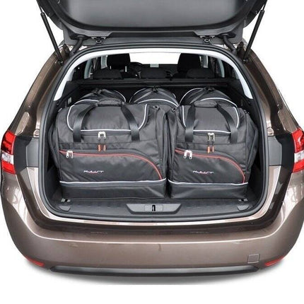 Kjust Kjust Reistassenset voor Peugeot 308 5-deurs 2013-2021 - Set van 5 Tassen met 3 Roltassen en 2 Sporttassen Harvest Automotive 1