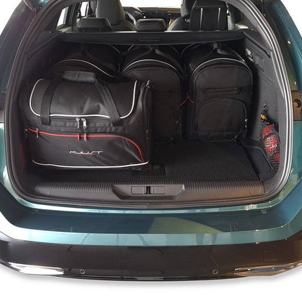 Kjust Kjust Reistassenset voor Peugeot 308 SW stationwagen vanaf 2021 - Set van 5 Tassen met 3 Roltassen en 2 Vliegtuigtassen Harvest Automotive 7