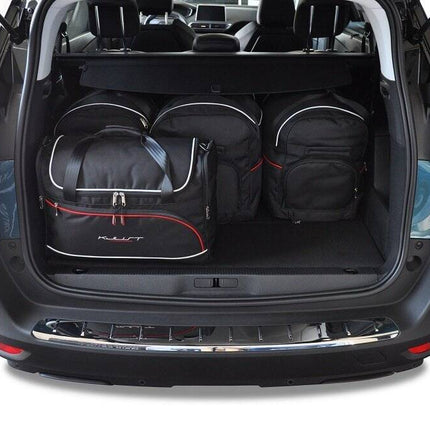 Kjust Kjust Reistassenset voor Peugeot 5008 2017-2024 - Set van 5 Tassen met 3 Roltassen en 2 Vliegtuigtassen Harvest Automotive 2