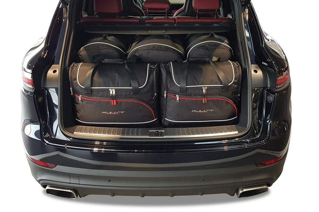 Kjust Kjust Reistassenset voor Porsche Cayenne vanaf 2018 - Set van 5 Tassen met 3 Roltassen en 2 Vliegtuigtassen Harvest Automotive 1