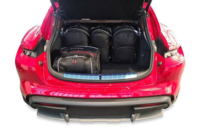 Kjust Kjust Reistassenset voor Porsche Taycan Cross Turismo vanaf 2020 - Set van 5 Tassen met 2 Roltassen en 3 Vliegtuigtassen Harvest Automotive 2