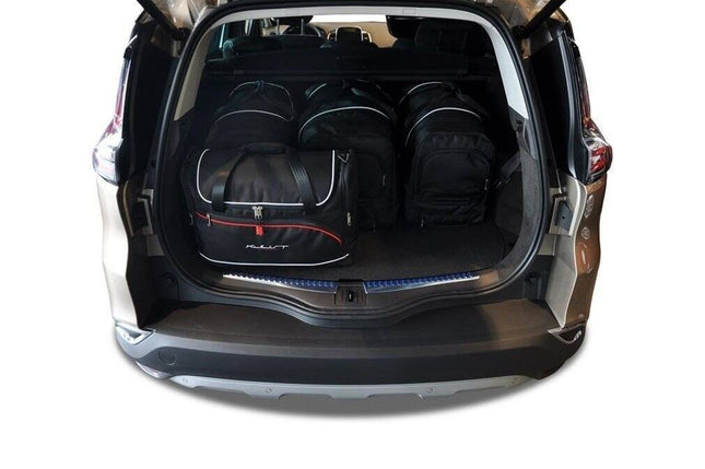 Kjust Kjust Reistassenset voor Renault Espace 2015-2022 - Set van 5 Tassen met 3 Roltassen en 2 Vliegtuigtassen Harvest Automotive 2