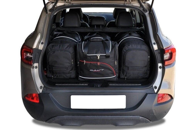 Kjust Kjust Reistassenset voor Renault Kadjar 2015-2023 - Set van 4 Tassen met 2 Roltassen 1 Sporttas en 1 Vliegtuigtas Harvest Automotive 1