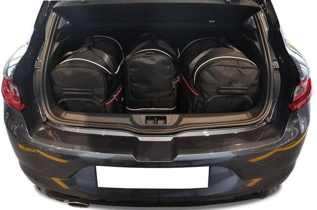 Kjust Kjust Reistassenset voor Renault Megane 5-deurs E-Tech vanaf 2022 - Set van 4 Tassen met 2 Roltassen 1 Sporttas en 1 Vliegtuigtas Harvest Automotive 2