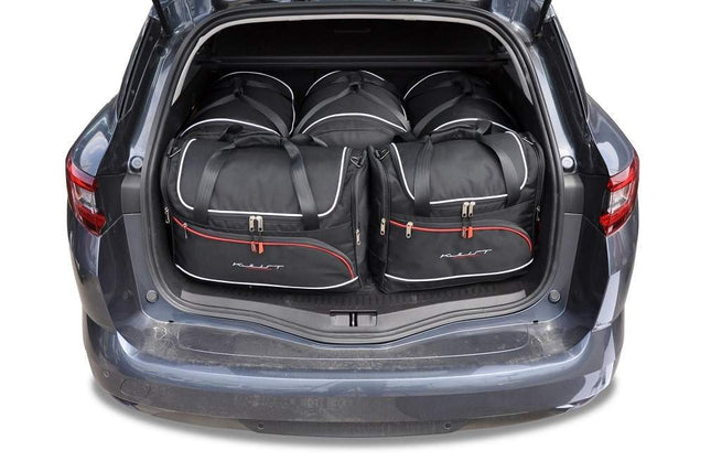 Kjust Kjust Reistassenset voor Renault Megane Sport Tourer 2016-2022 - Set van 5 Tassen met 3 Roltassen en 2 Vliegtuigtassen Harvest Automotive 1